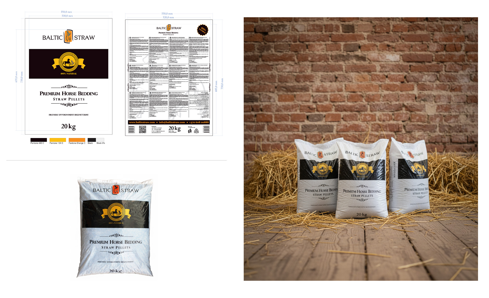 Baltic Straw package design