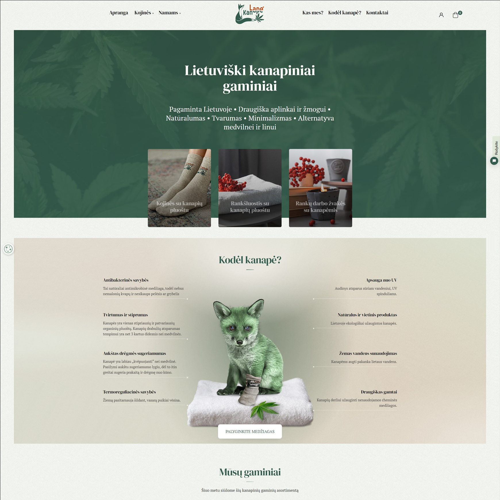 Lapė Kanapė design