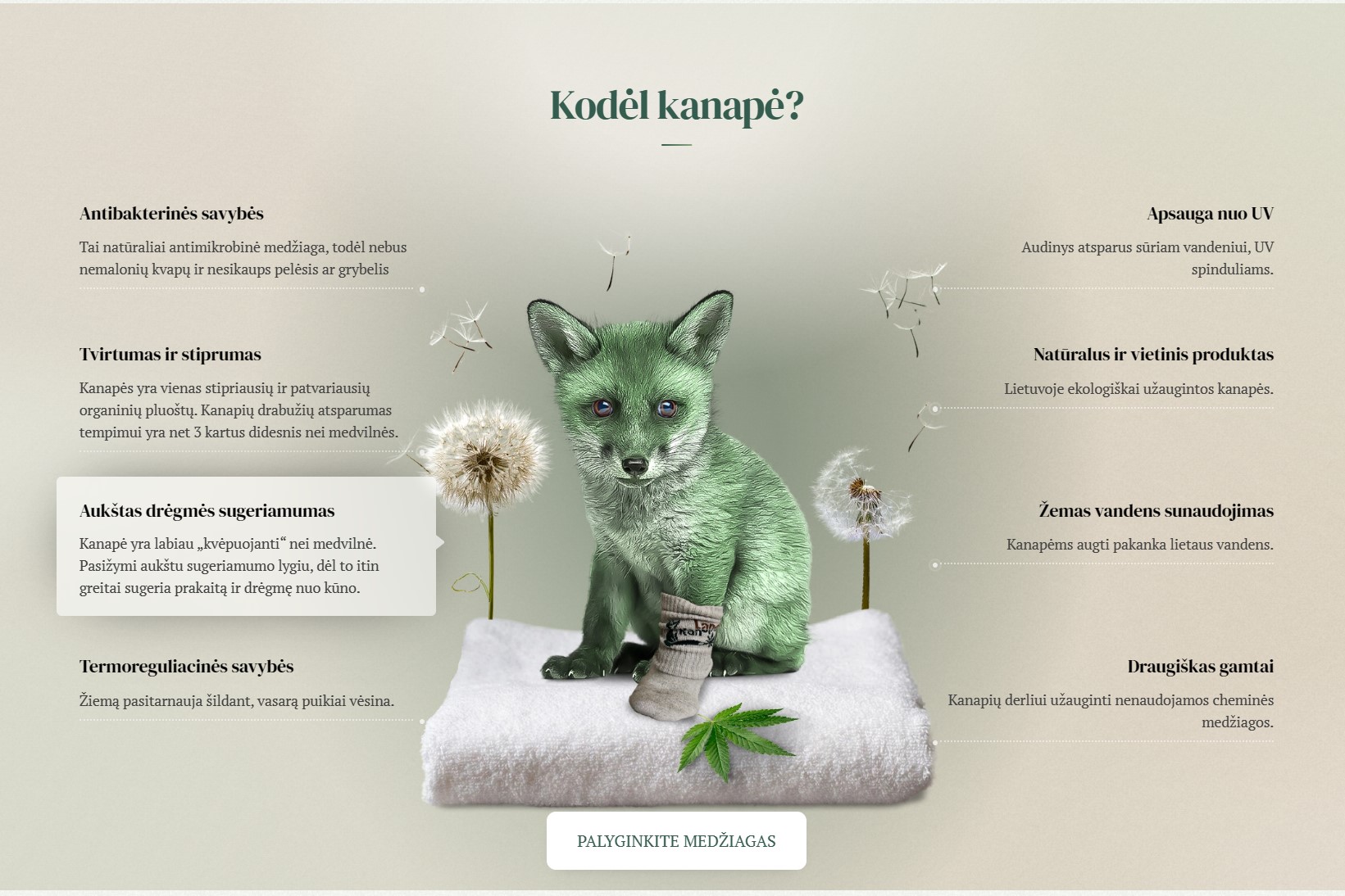 Lapė Kanapė website