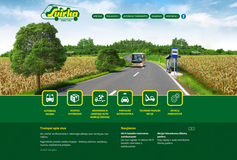 Svirka web design